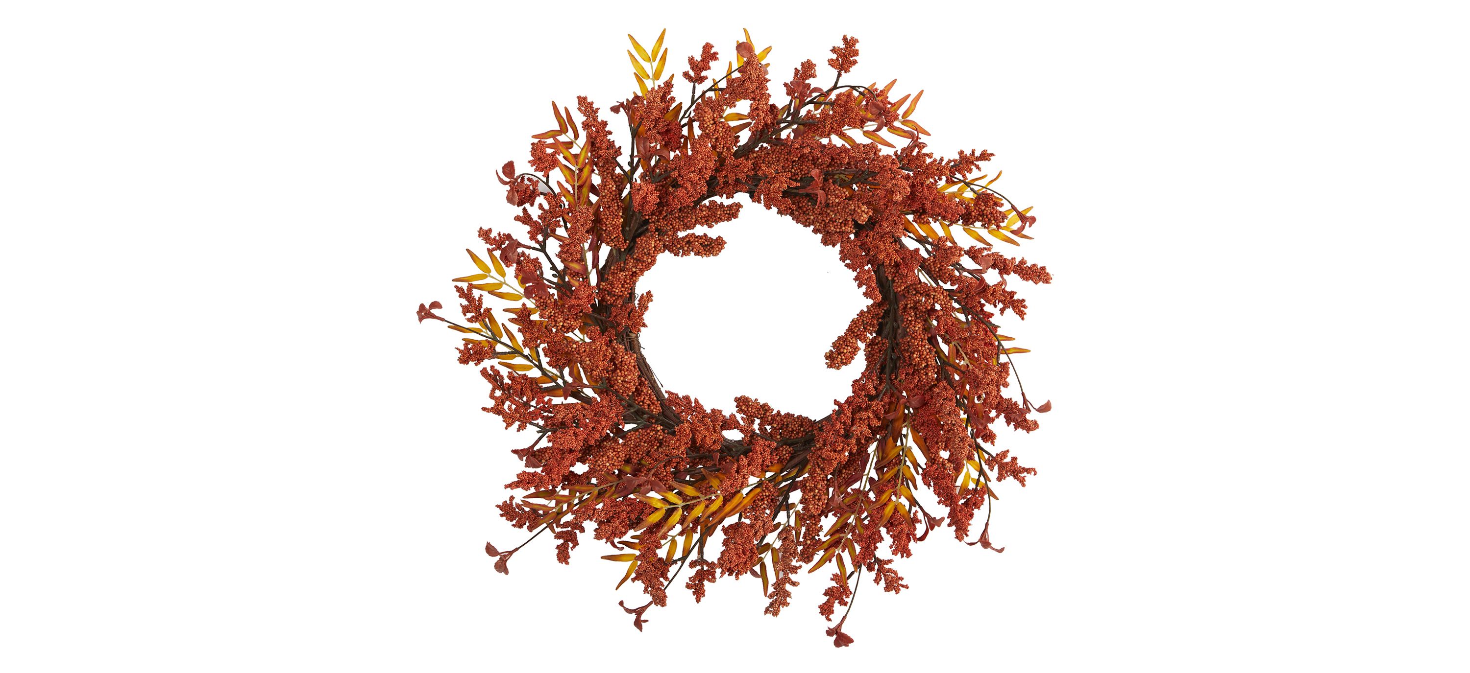 18 Harvest Berry Artificial Wreath
