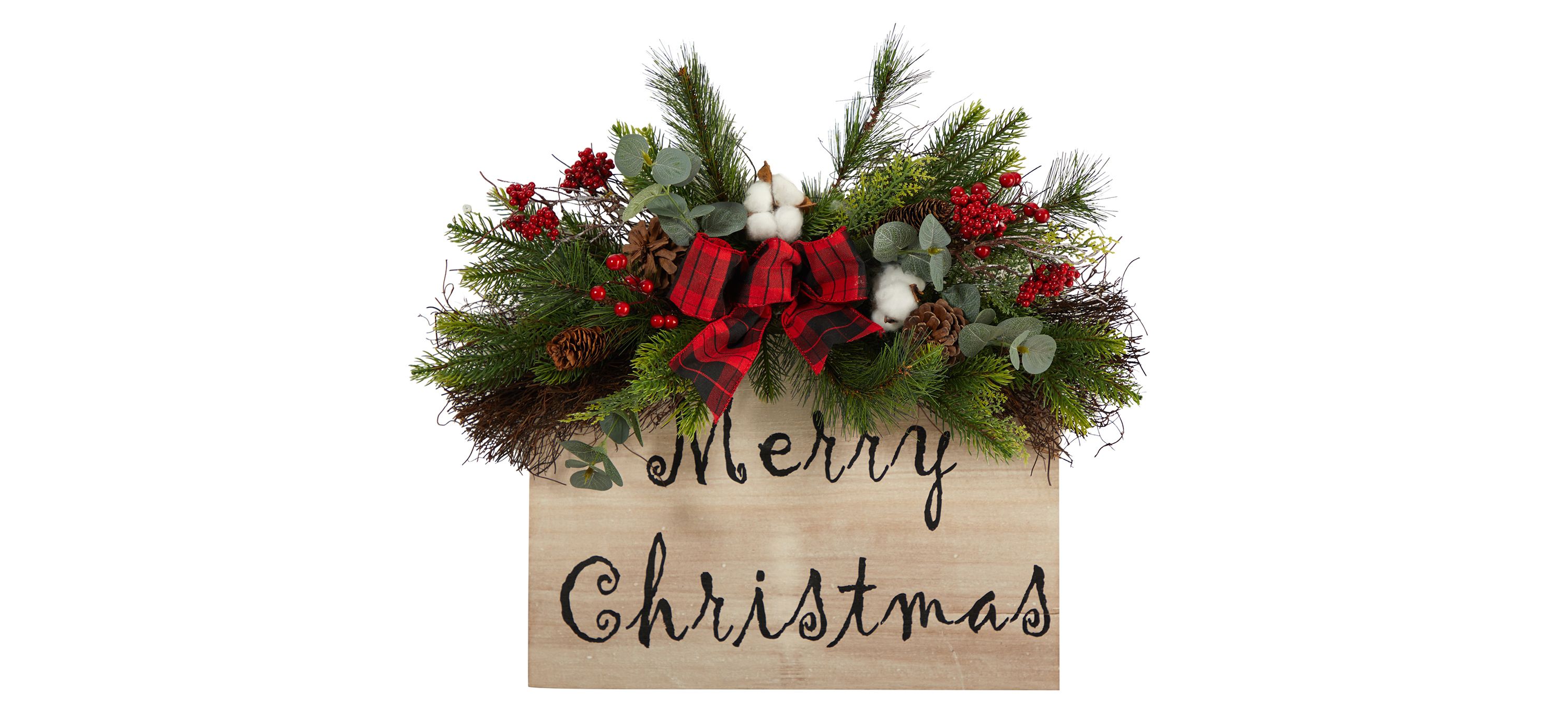 20 Holiday Merry Christmas Door Wall Hanger
