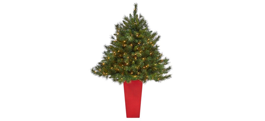 4.5' Pre-Lit Wyoming Mixed Pine Artificial Tree