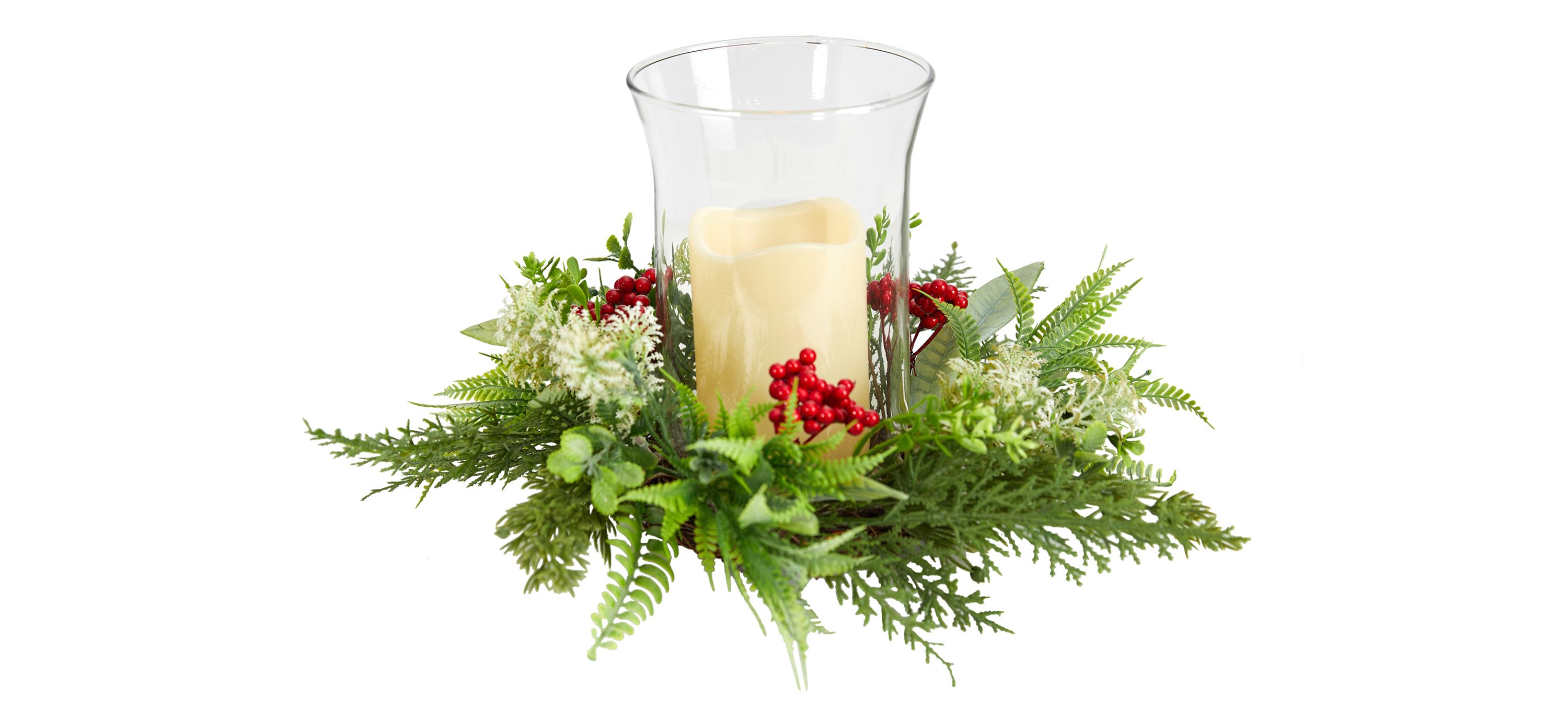 8 Artificial Holiday Arrangement Candelabrum