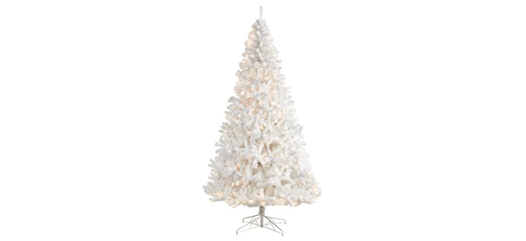 9 Pre-Lit White Artificial Tree