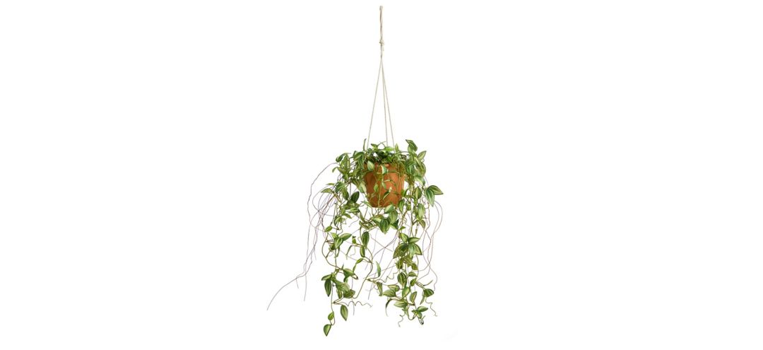 24in. Pothos Artificial Plant in Hanging Planter