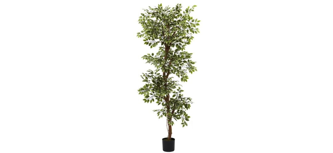 140122660 Variegated Ficus Artificial Tree sku 140122660