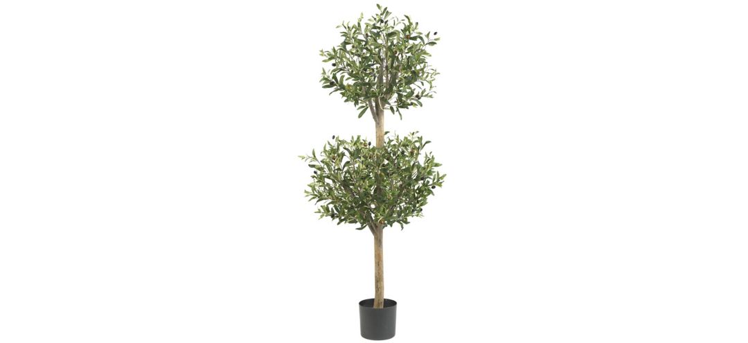 140122780 Olive Double Topiary Artificial Tree sku 140122780