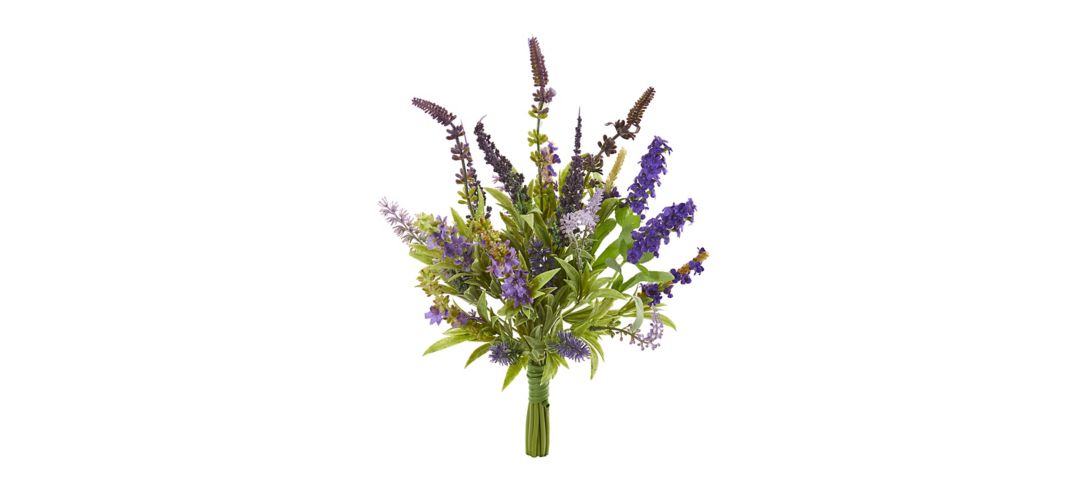 15in. Lavender Artificial Flower Bouquet (Set of 3)