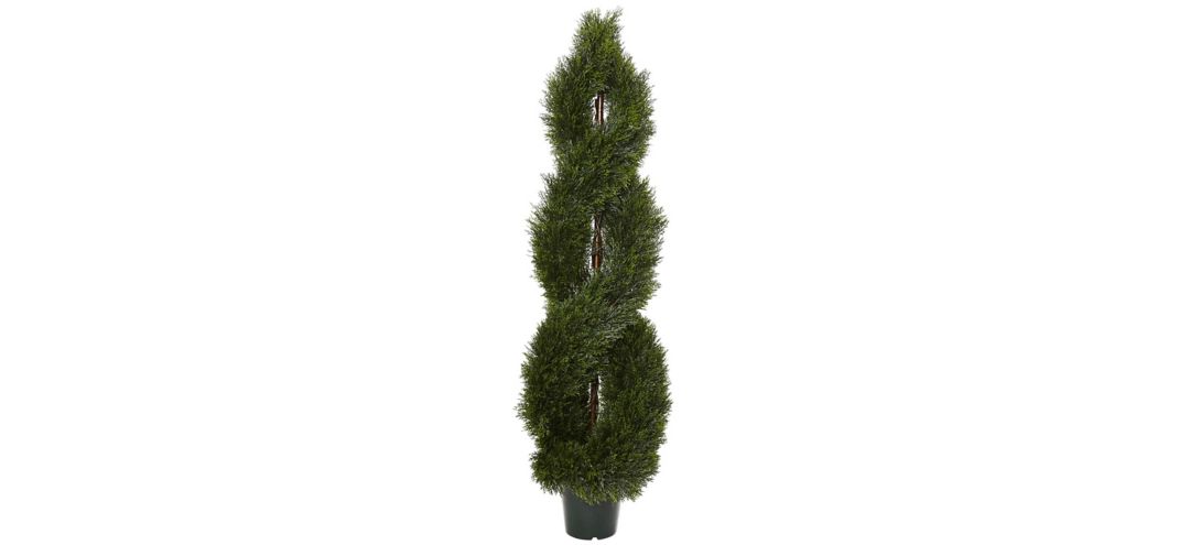 Pond Cypress Spiral Artificial Topiary (Indoor/Outdoor)