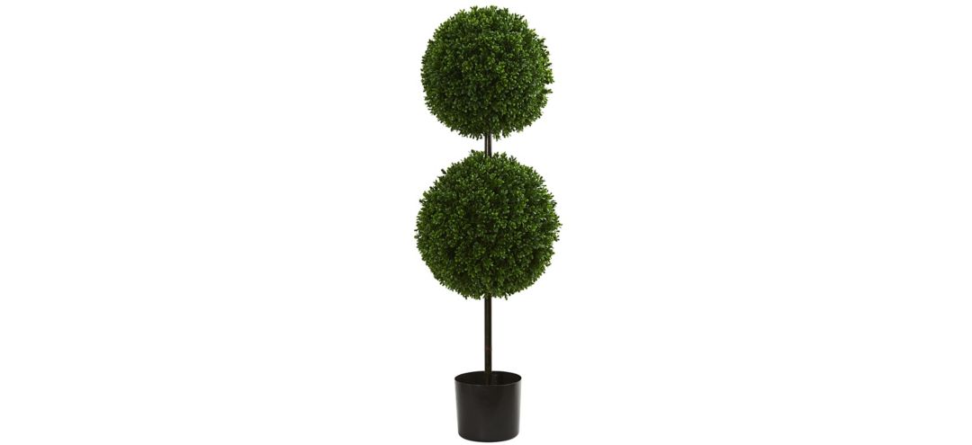 Boxwood Double Ball Artificial Topiary Tree (Indoor/Outdoor)