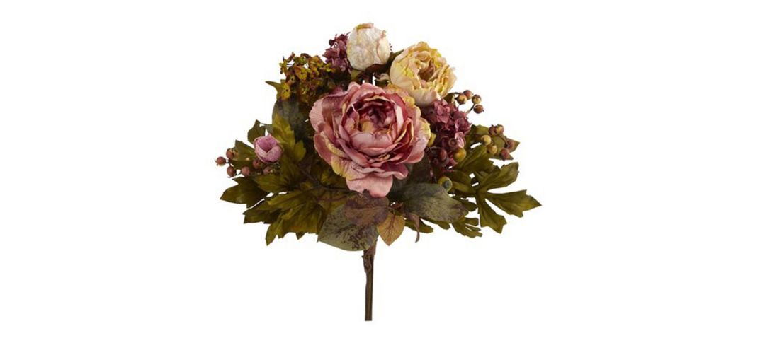 17in. Peony Bouquet (Set of 2)