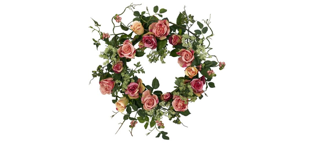 Rose Artificial Wreath