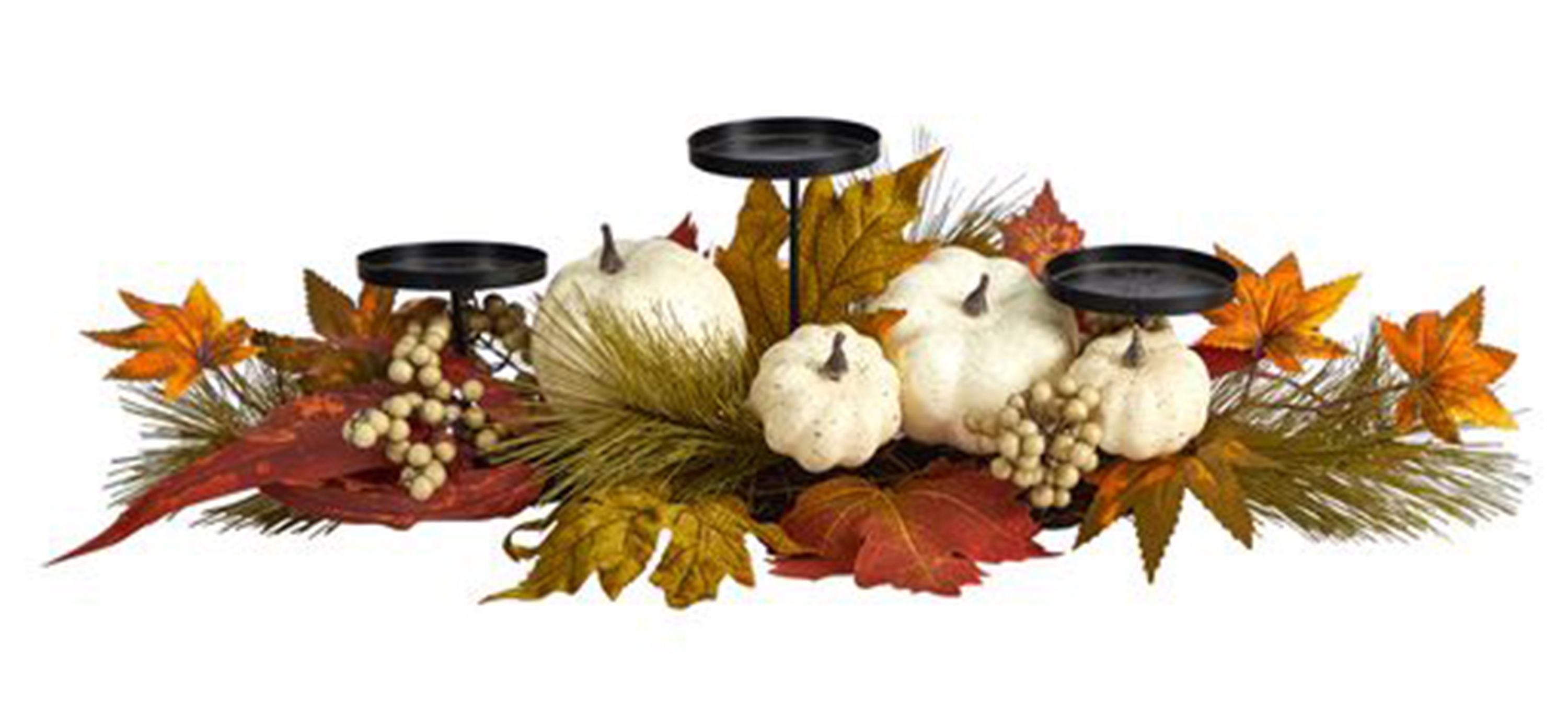 22in. Autumn Harvest Candelabrum Arrangement