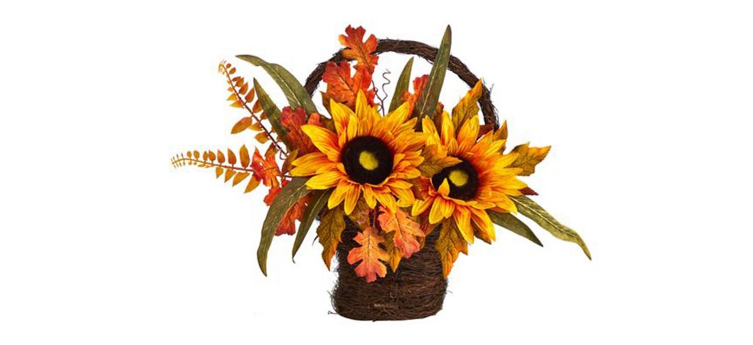 16in. Decorative Sunflower Arrangement