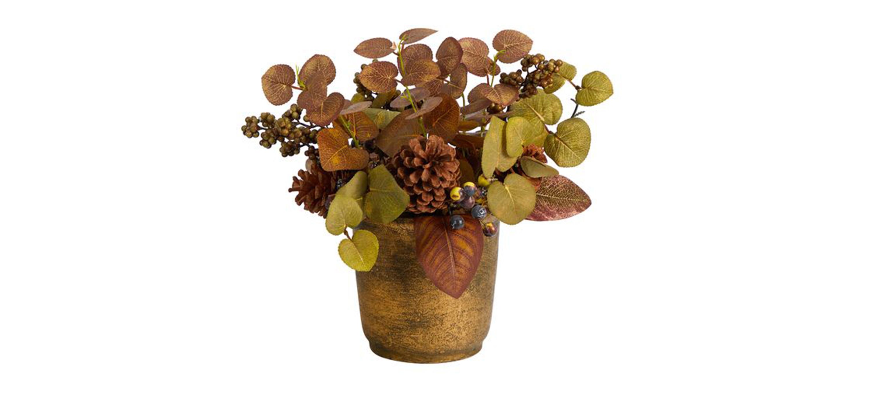 12in. Eucalyptus, Pinecones, and Berries Arrangement