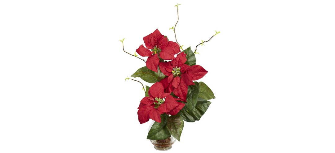 140123600 Poinsettia Artificial Arrangement sku 140123600