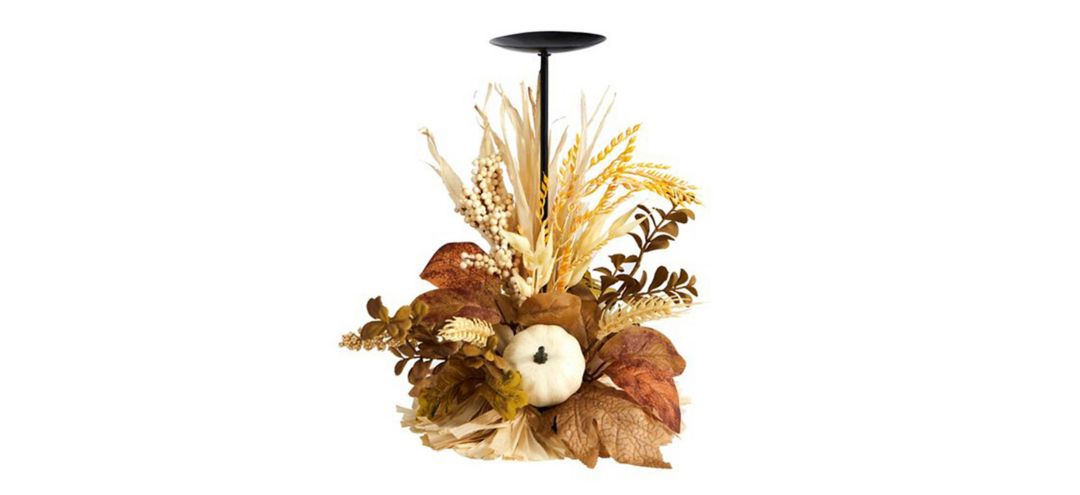 12in. Autumn Harvest Candle Holder