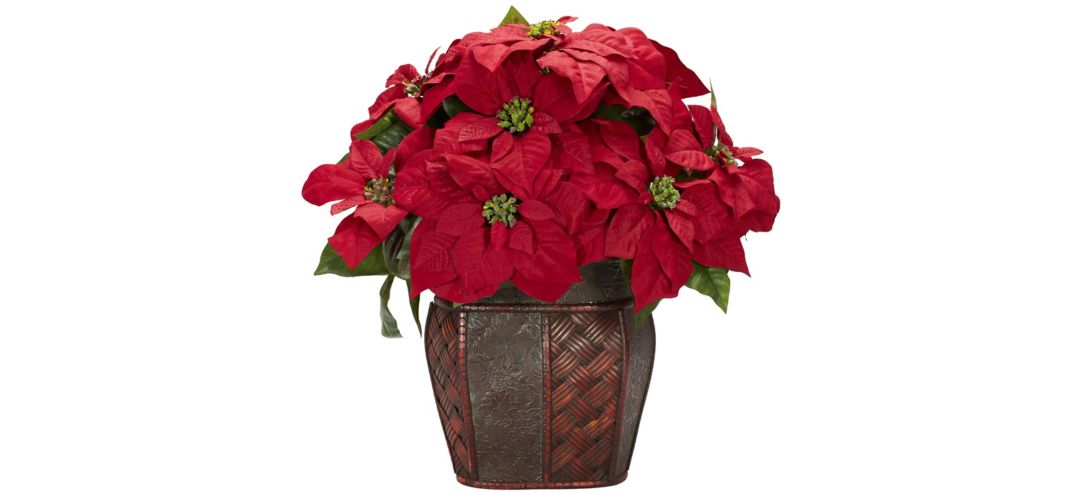 140123610 Poinsettia Artificial Arrangement sku 140123610