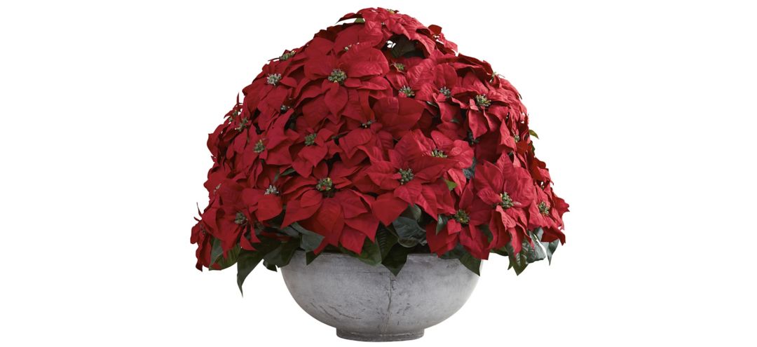 Giant Poinsettia Artificial Arrangement