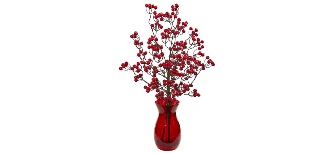 140123780 Red Berry Artificial Arrangement sku 140123780