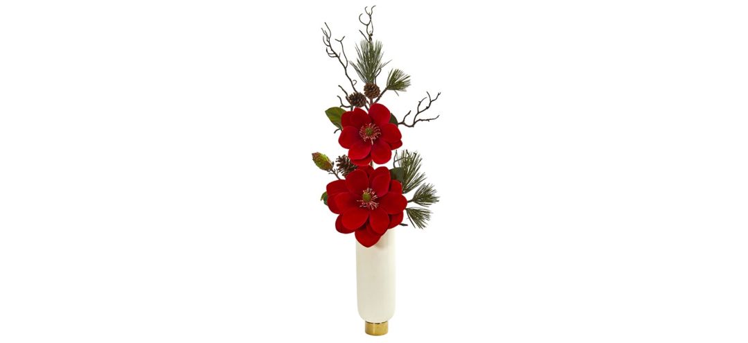 140123830 Magnolia and Pine Artificial Arrangement sku 140123830