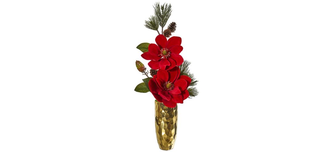 140123840 Magnolia and Pine Artificial Arrangement sku 140123840