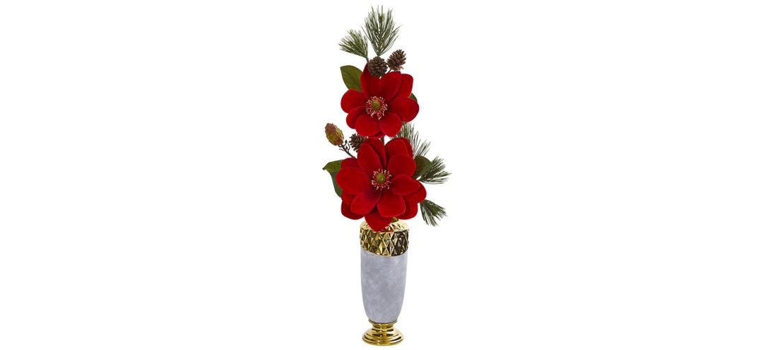 140123850 Magnolia and Pine Artificial Arrangement sku 140123850