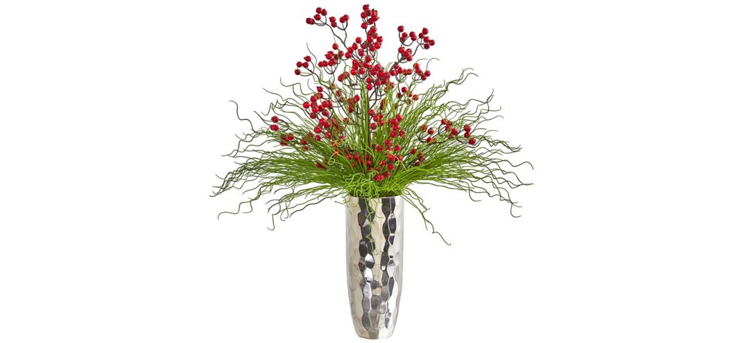 140123900 Berry and Grass Artificial Arrangement sku 140123900