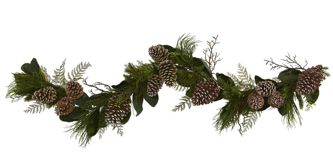 140124210 Pinecone and Pine Artificial Garland sku 140124210