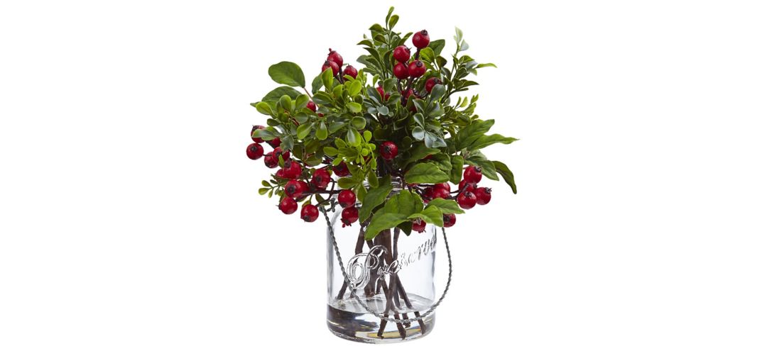 Berry Boxwood Artificial Arrangement