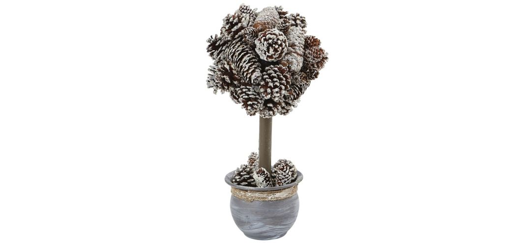 140124470 Snowy Pinecone Artificial Topiary Tree sku 140124470