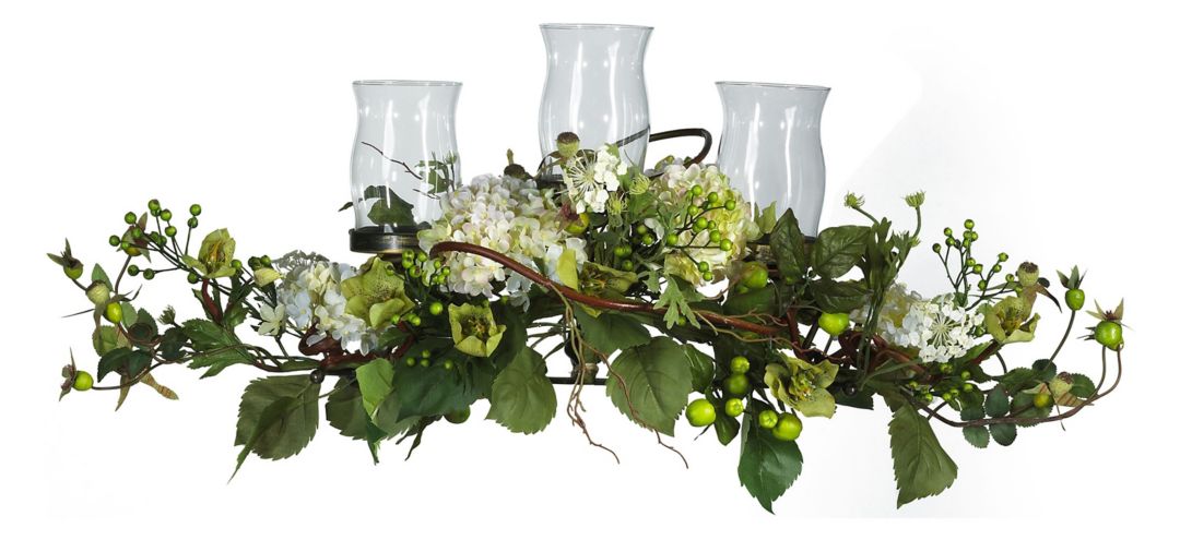 140126500 Hydrangea Triple Candelabrum Centerpiece sku 140126500