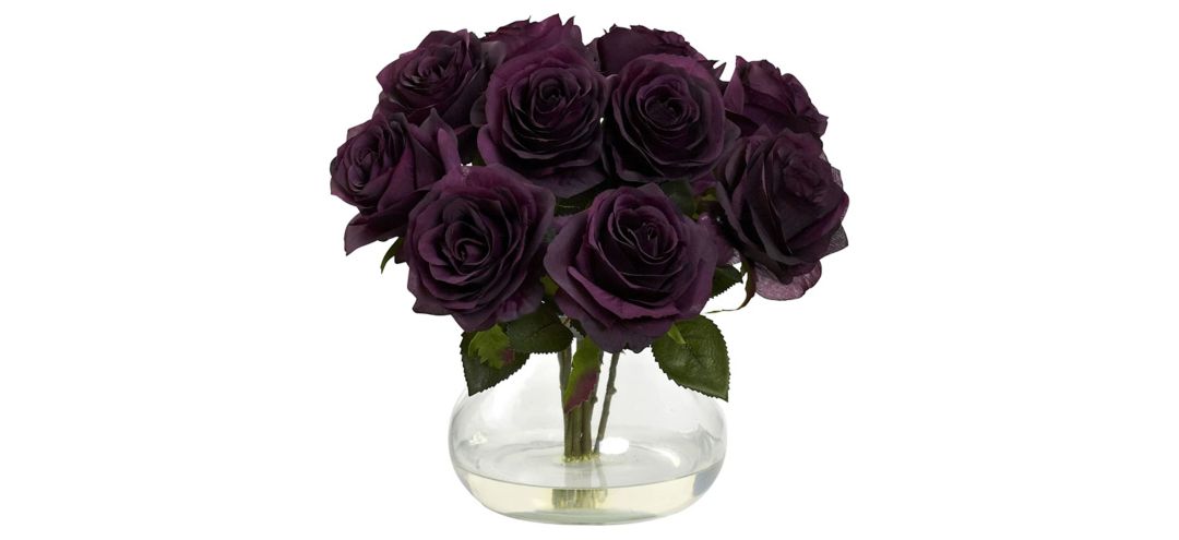 140126880 Purple Rose Arrangement with Vase sku 140126880