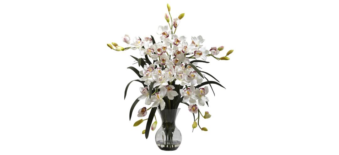 Large Cymbidium with Vase Arrangement