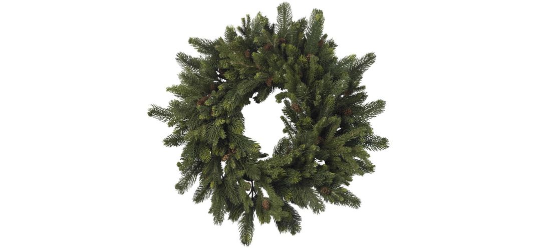 30” Pine & Pinecone Wreath