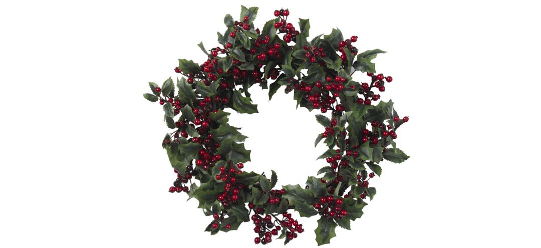 24” Holly Berry Wreath