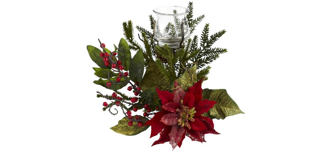 Poinsettia Candelabrum