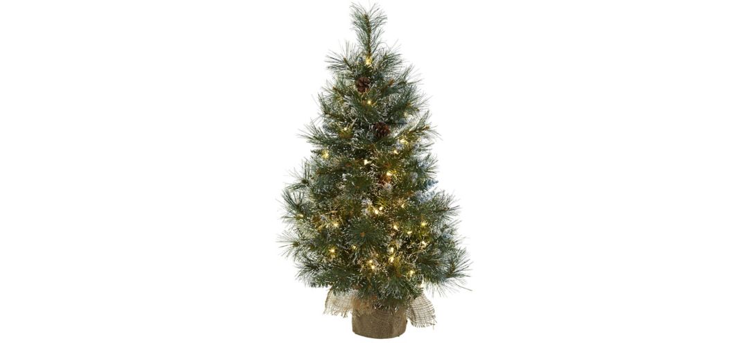 140129440 3 Christmas Tree with Clear Lights, Frosted Tips,  sku 140129440