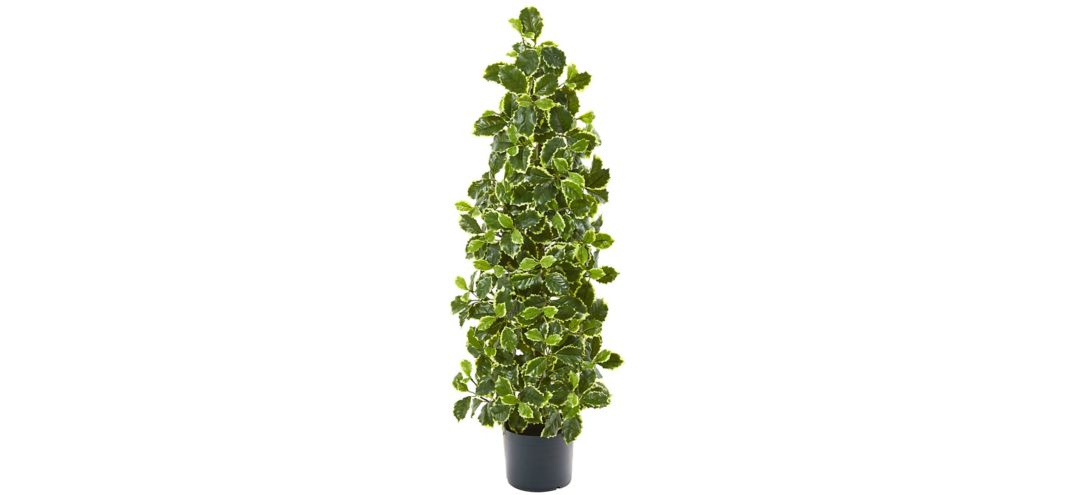 "39"" Variegated Holly Leaf Artificial Tree"