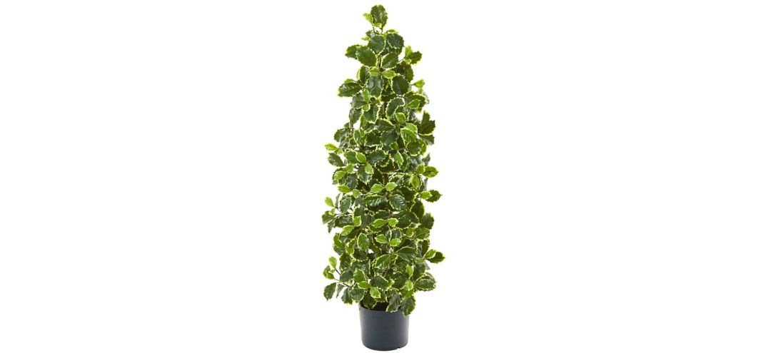 140129780 39 Variegated Holly Leaf Artificial Tree sku 140129780