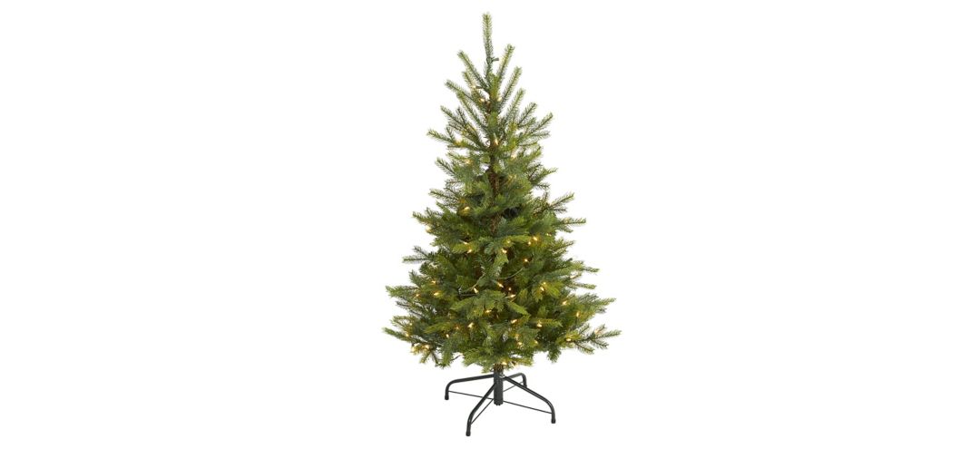 4ft. Pre-Lit North Carolina Spruce Artificial Christmas Tree