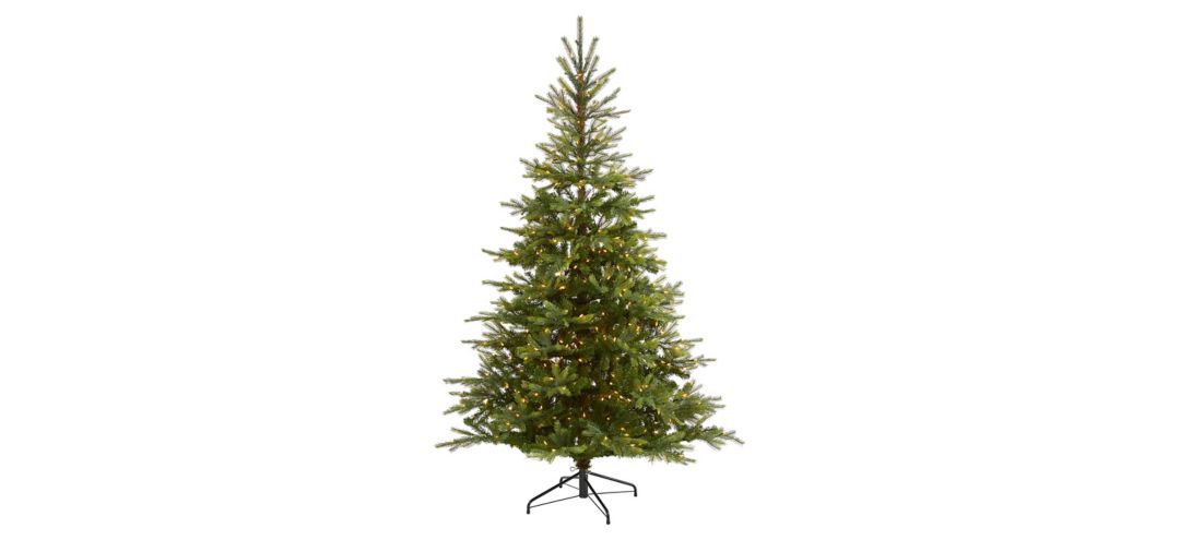 7ft. Pre-Lit North Carolina Spruce Artificial Christmas Tree