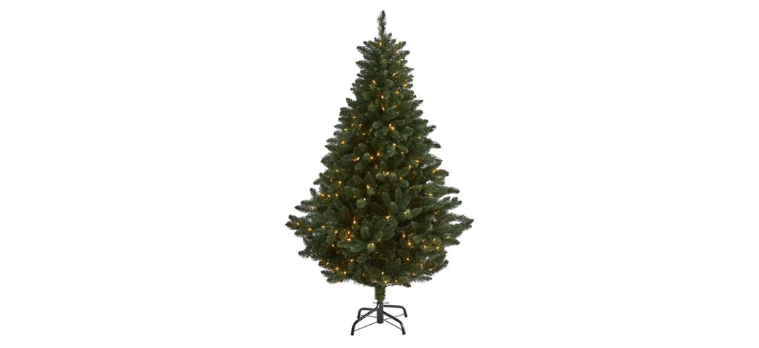 6ft. Pre-Lit Northern Rocky Spruce Artificial Christmas Tree