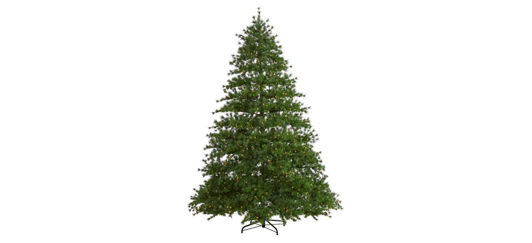 9ft. Pre-Lit Colorado Mountain Pine Artificial Christmas Tree