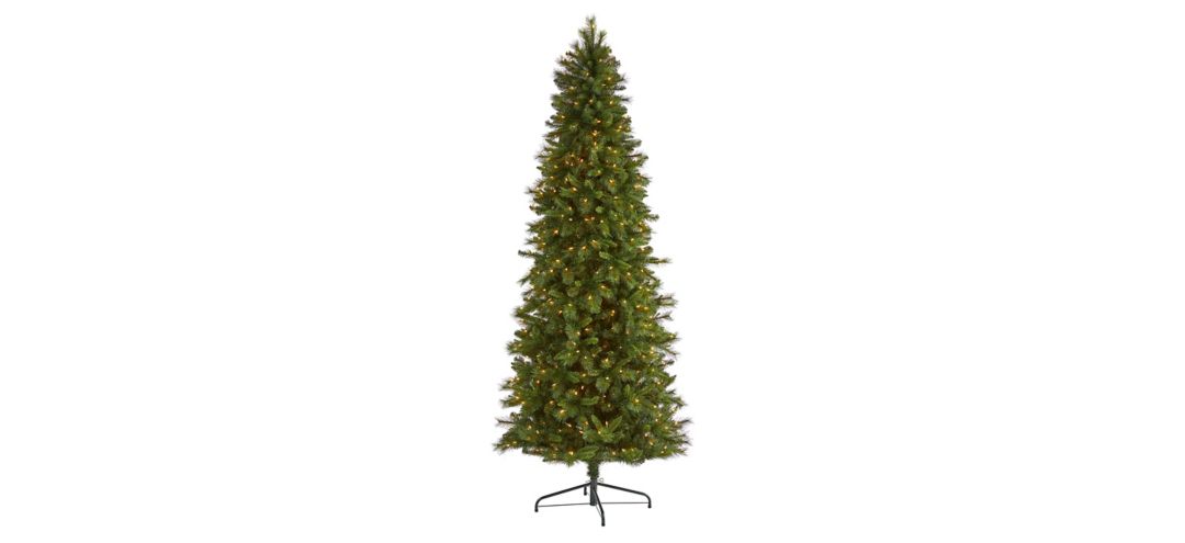 9ft. Pre-Lit Slim West Virginia Mountain Pine Artificial Christmas Tree