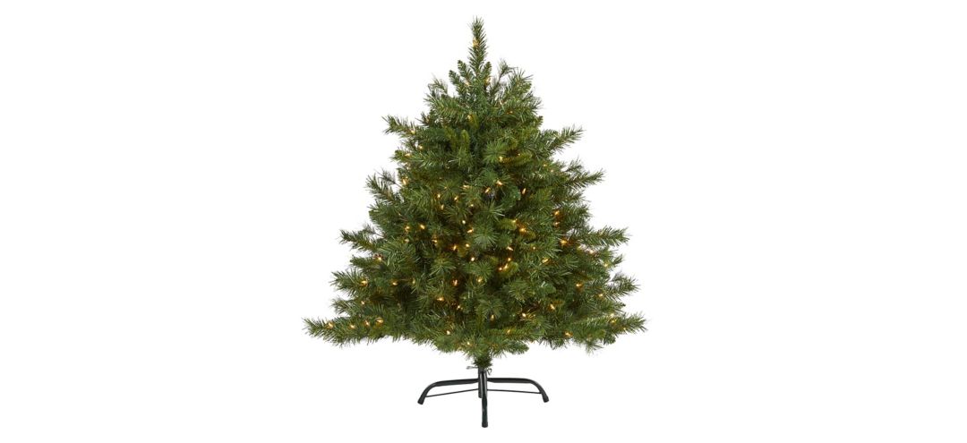 4ft. Pre-Lit Wyoming Mixed Pine Artificial Christmas Tree