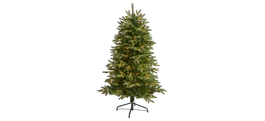 5ft. Pre-Lit Snowed Grand Teton Artificial Christmas Tree