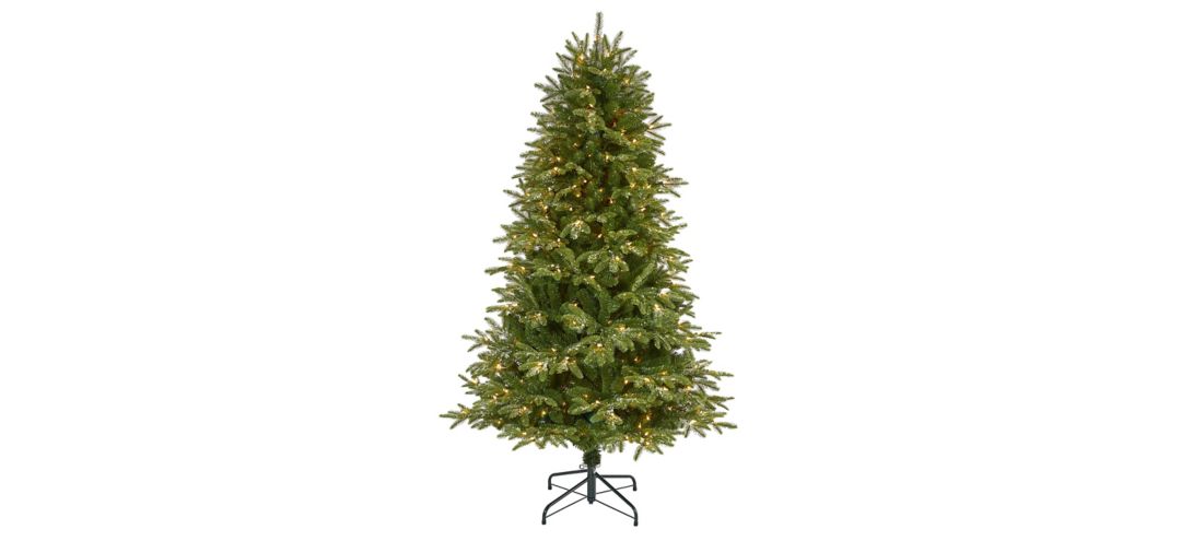 6ft. Pre-Lit Snowed Grand Teton Artificial Christmas Tree