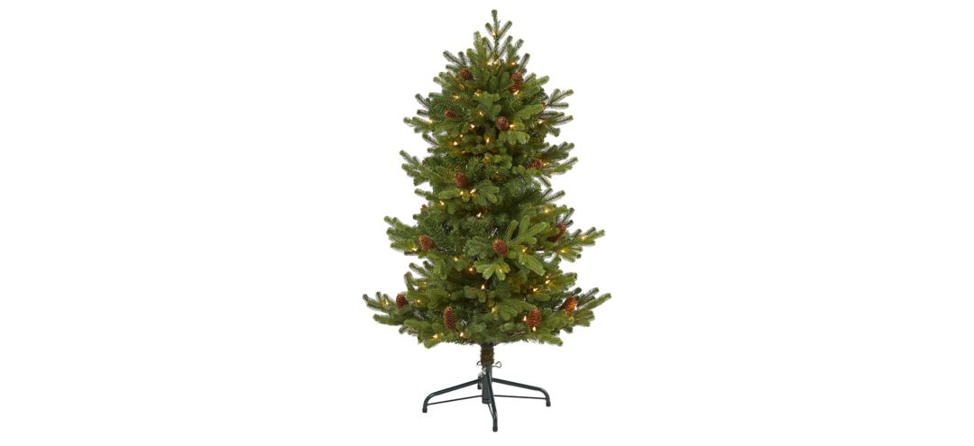 4ft. Pre-Lit Yukon Mountain Fir Artificial Christmas Tree