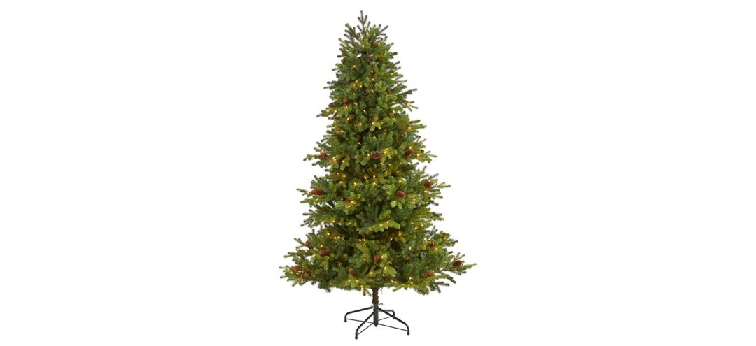 140131520 6.5ft. Pre-Lit Yukon Mountain Fir Artificial Chris sku 140131520