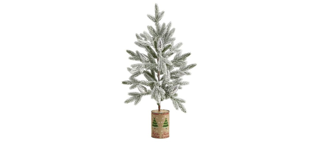 28in. Flocked Christmas Artificial Tree