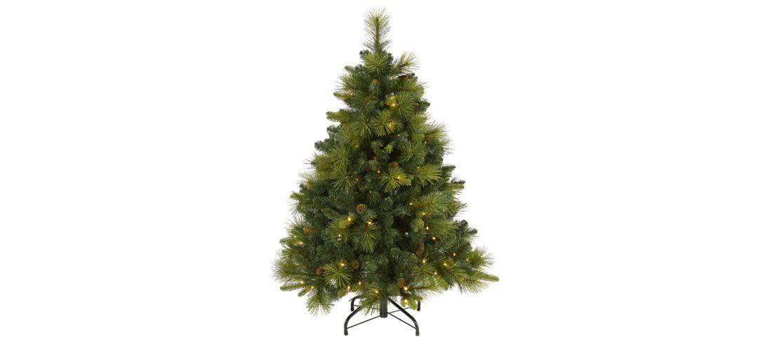 4ft. Pre-Lit North Carolina Mixed Pine Artificial Christmas Tree