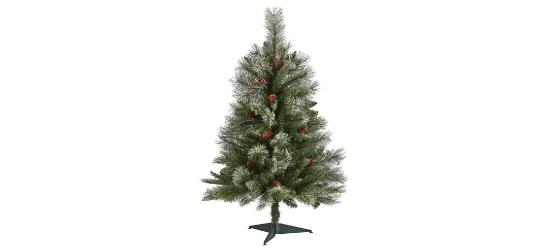 3ft. Snowed French Alps Mountain Pine Artificial Christmas Tree